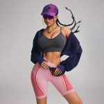 Colanți scurți sport damă push-up talie înaltă Roz – FITINT 162 2025 7