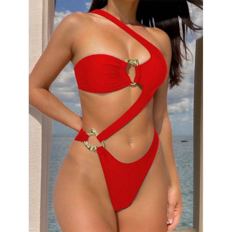 Costum de baie damă Rosu – FITINT 487 2025 4