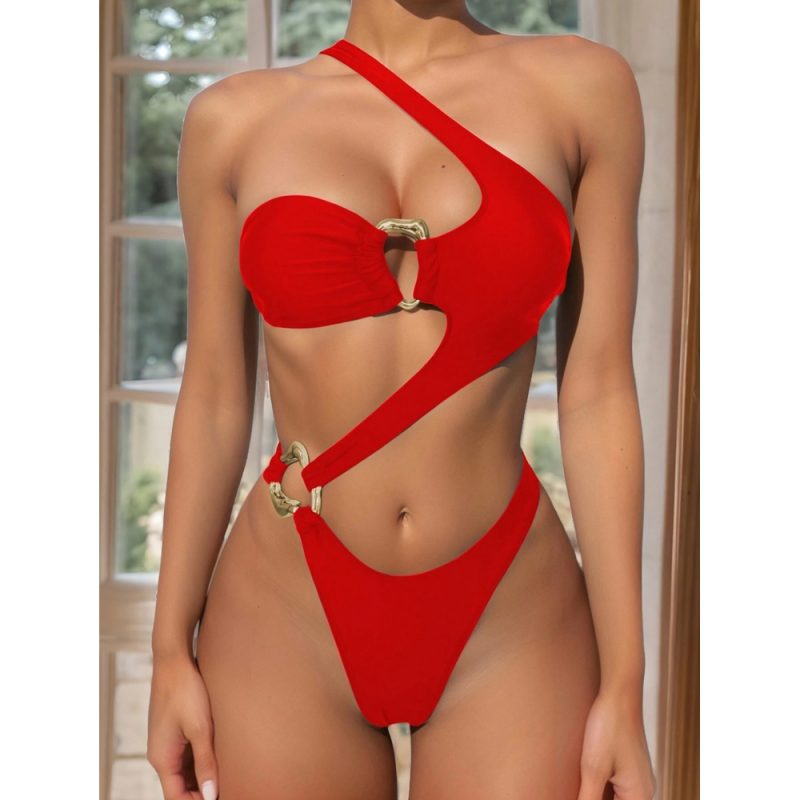 Costum de baie damă Rosu – FITINT 487 2025 1