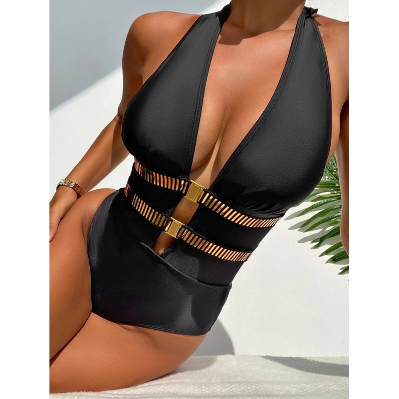 Costum de baie damă Negru – FITINT 486 2025 1