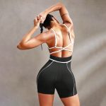 Salopetă fitness damă Negru – FITINT 206 2025 17
