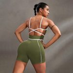 Salopetă fitness damă Verde – FITINT 206 2025 13