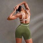 Salopetă fitness damă Verde – FITINT 206 2025 17