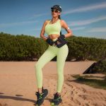 Compleu set sport damă talie înaltă Verde – FITINT 507 2025 15