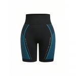 Colanți scurți sport damă push-up talie înaltă Albastru – FITINT 162 2025 9