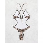 Costum de baie întreg damă imprimeu Animal Print Colorat – FITINT 010 2025 18