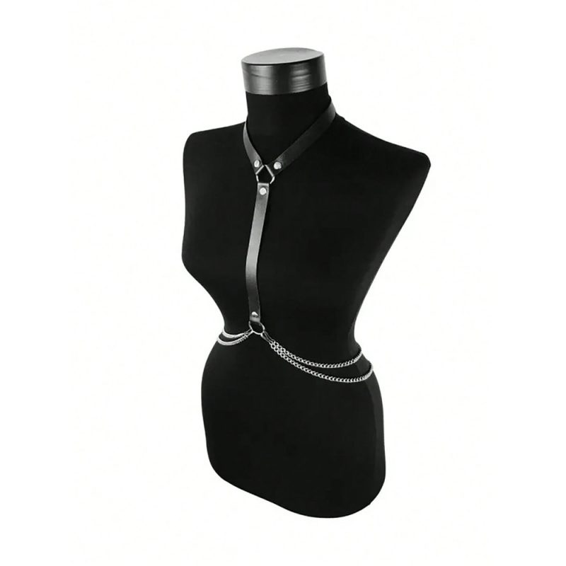Ham Harness Femei cu lanturi Negru 484 2025 3