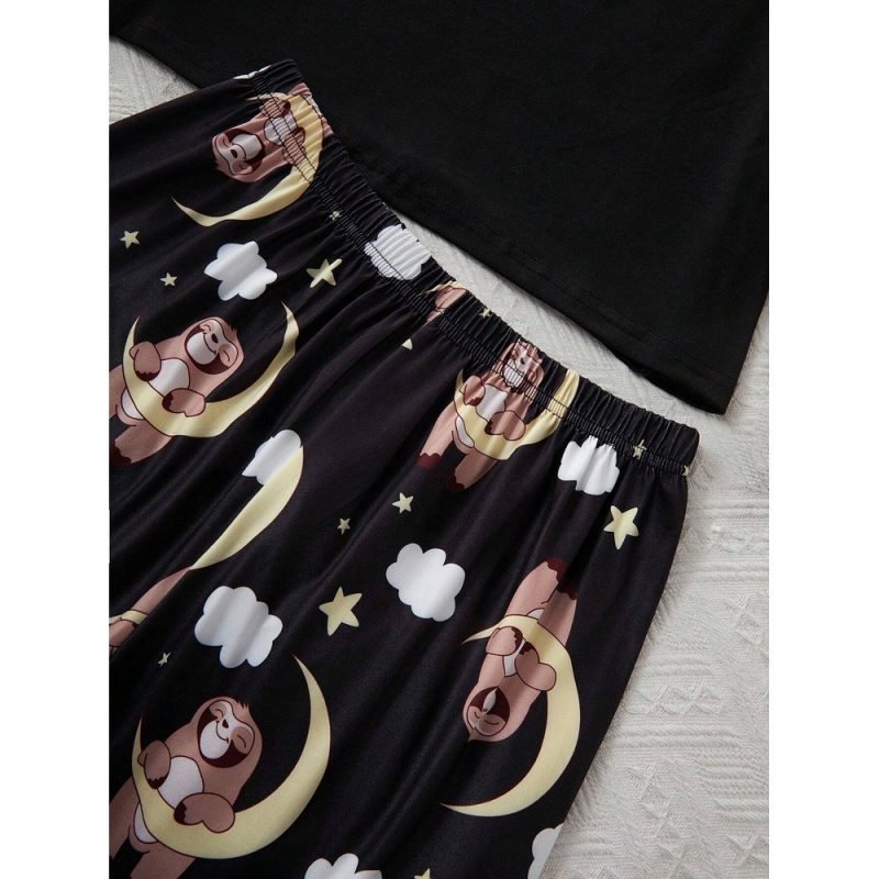 Pijama dama 2 piese FITINT Negru 323 2025 3