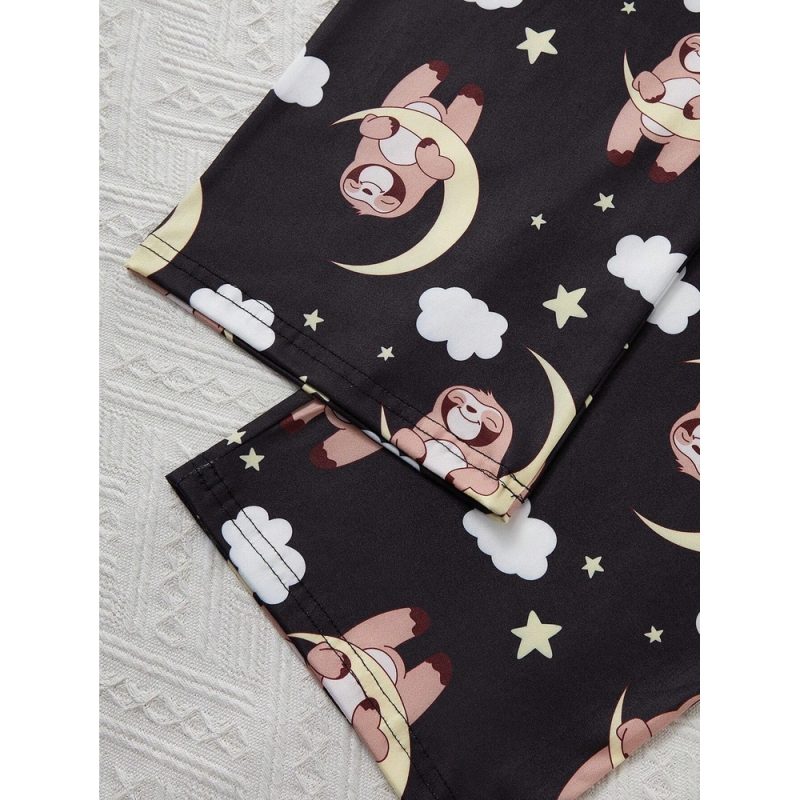 Pijama dama 2 piese FITINT Negru 323 2025 4
