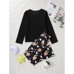 Pijama dama 2 piese FITINT Negru 323 2025 16