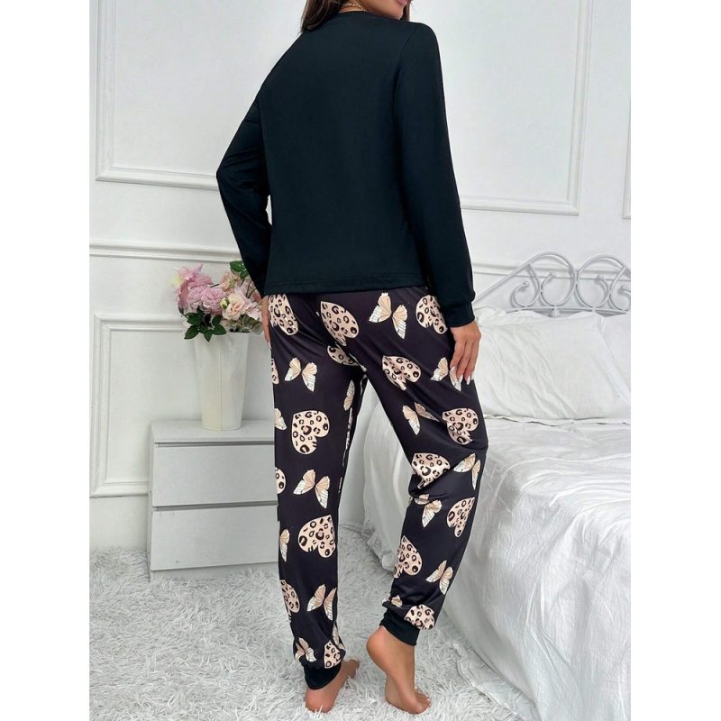 Pijama dama 2 piese FITINT Negru 326 2025 3