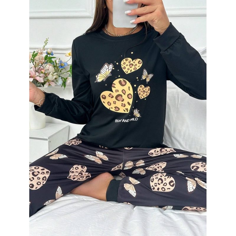 Pijama dama 2 piese FITINT Negru 326 2025 6
