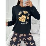Pijama dama 2 piese FITINT Negru 326 2025 7