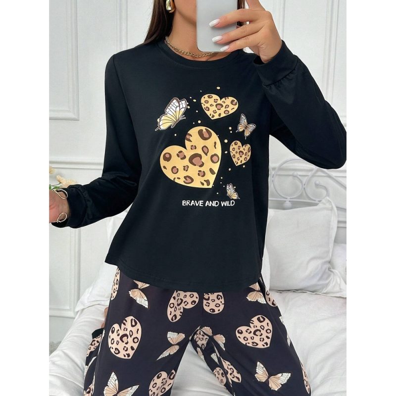 Pijama dama 2 piese FITINT Negru 326 2025 1