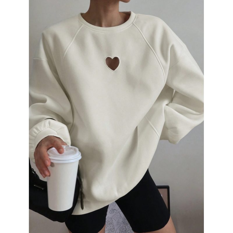 Pulover bluza cu maneca lunga FITINT Alb 2025 2