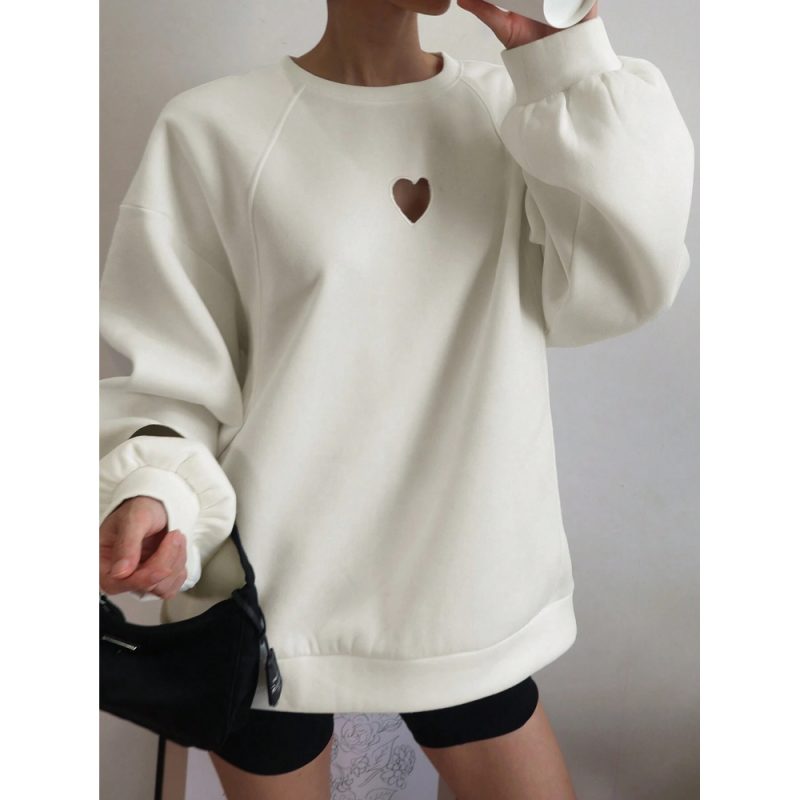 Pulover bluza cu maneca lunga FITINT Alb 2025 1