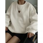 Pulover bluza cu maneca lunga FITINT Alb 2025 13