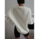Pulover bluza cu maneca lunga FITINT Alb 2025 17