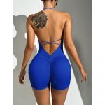 Salopetă fitness damă Albastru – FITINT 324 2025 15