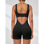 Salopetă fitness damă Negru – FITINT 085 2025 10