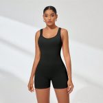 Salopetă fitness damă Negru – FITINT 085 2025 18