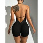 Salopetă fitness damă Negru – FITINT 324 2025 10