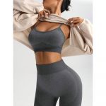 Compleu set sport damă push-up Gri – FITINT 315 2025 8