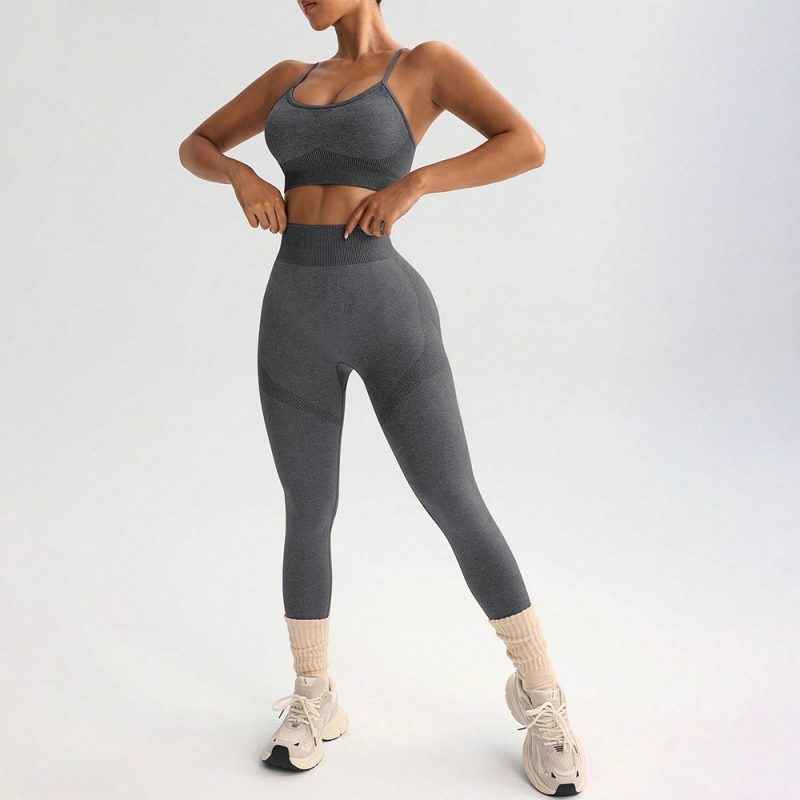 Compleu set sport damă push-up Gri – FITINT 315 2025 7