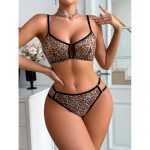 Set Sutien si Chilot cu Imprimeu Leopard 370 2025 13