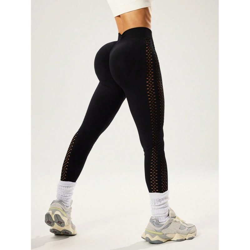 Colanți sport damă push-up Negru – FITINT 050 2025 3