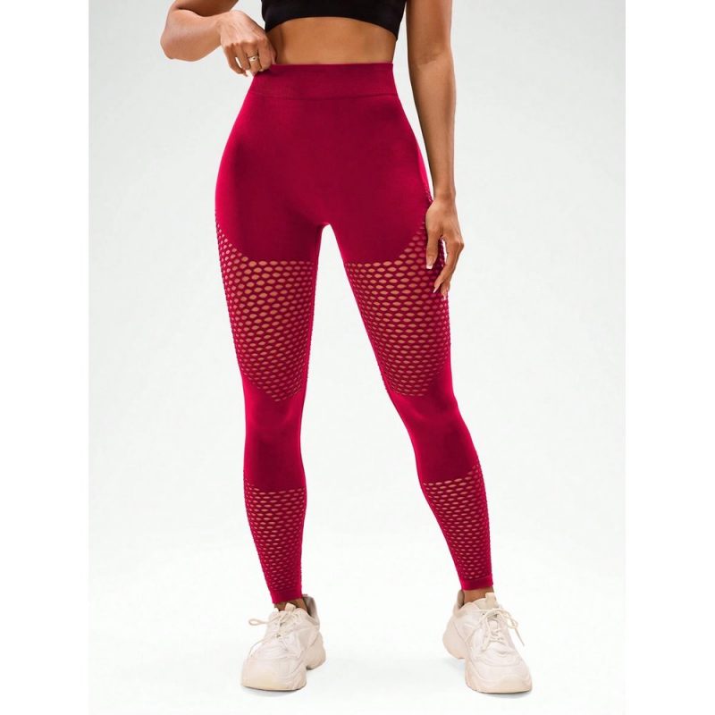 Colanți sport damă push-up Rosu – FITINT 317 2025 2