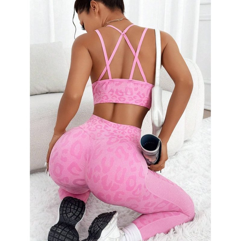 Compleu set sport damă push-up Roz – FITINT 142 2025 5