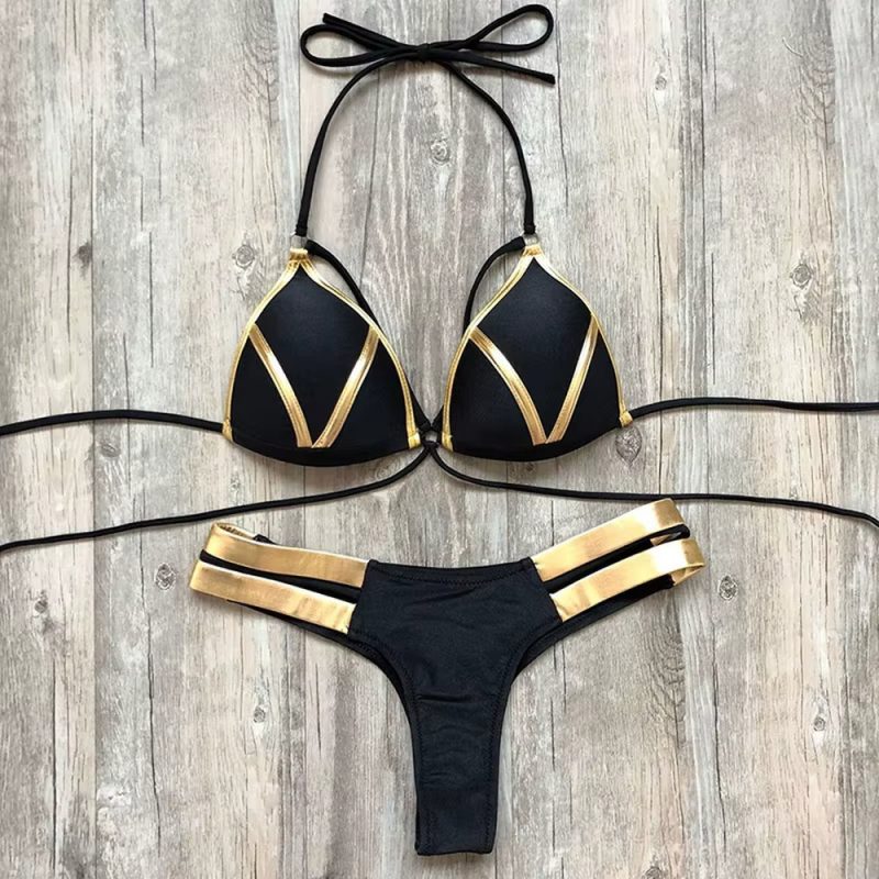 Costum de baie 2 piese damă Negru – FITINT 273 2025 6