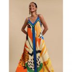 Rochie damă de vacanță decolteu în V imprimeu floral Multicolor – FITINT 446 2025 7