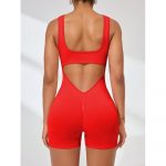 Salopetă fitness damă Rosu – FITINT 085 2025 15