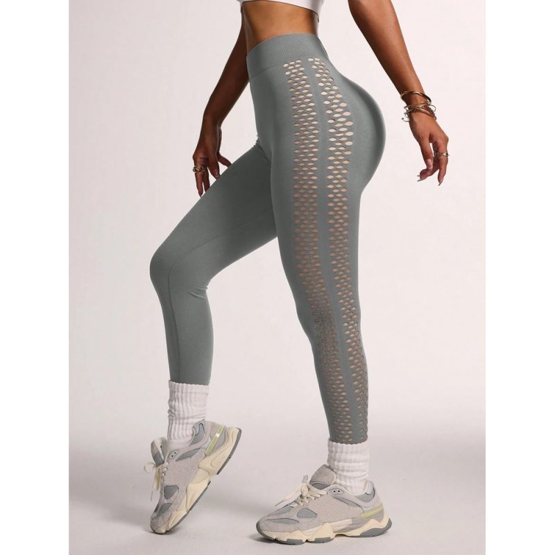 Colanți sport damă push-up Gri – FITINT 050 2025 2