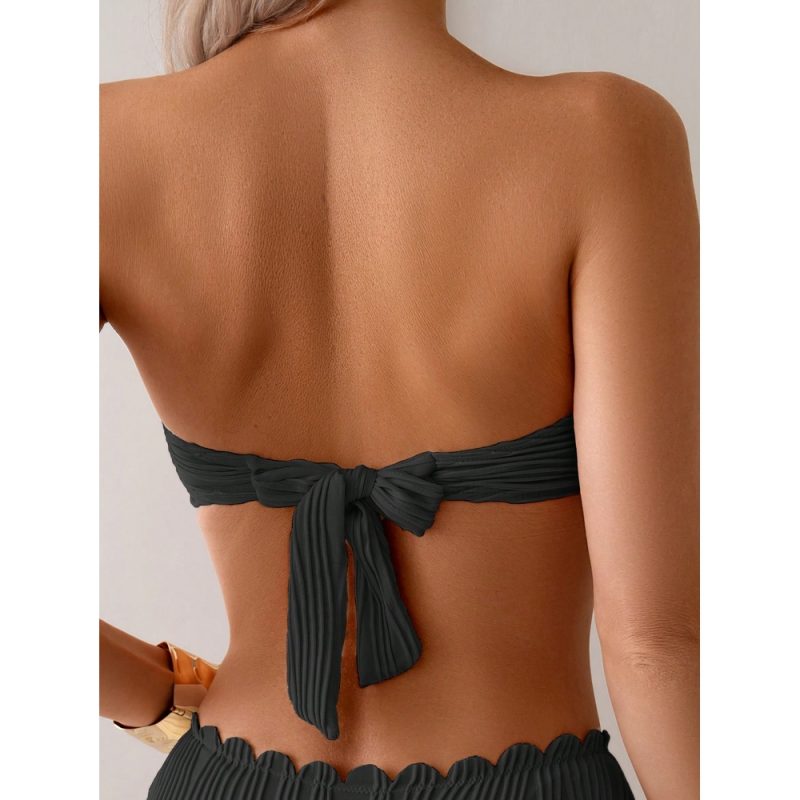Costum de baie 2 piese Uni Negru – FITINT 325 2025 3