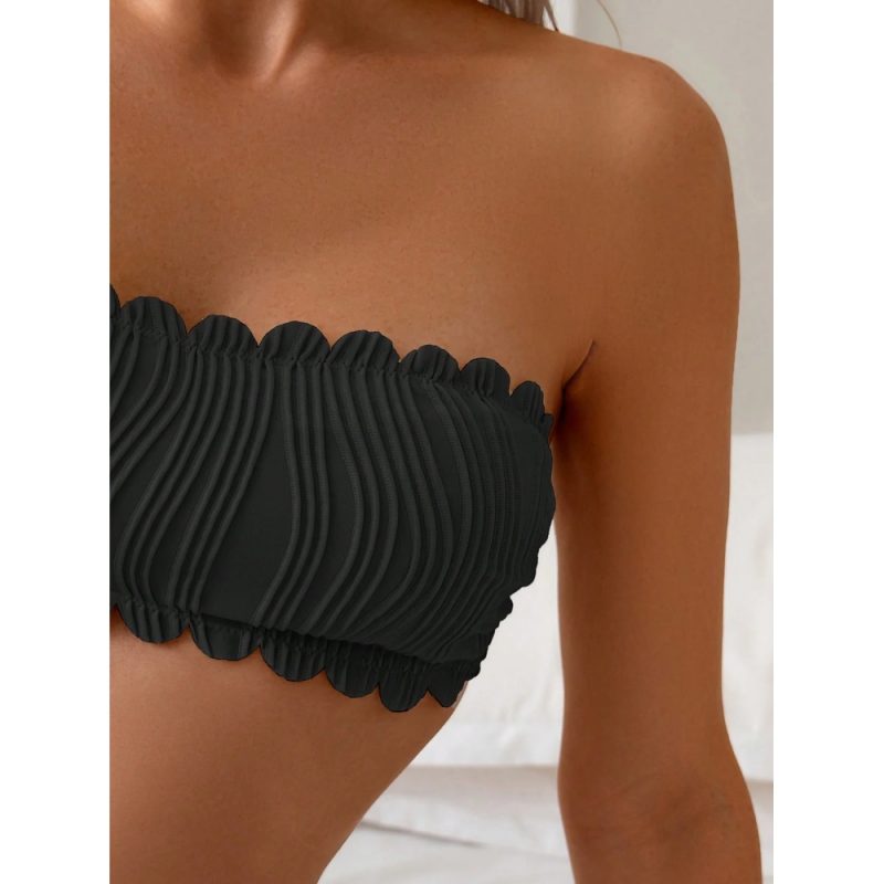 Costum de baie 2 piese Uni Negru – FITINT 325 2025 4