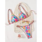 Costum de baie damă 2 piese ajustabil Multicolor – FITINT 366