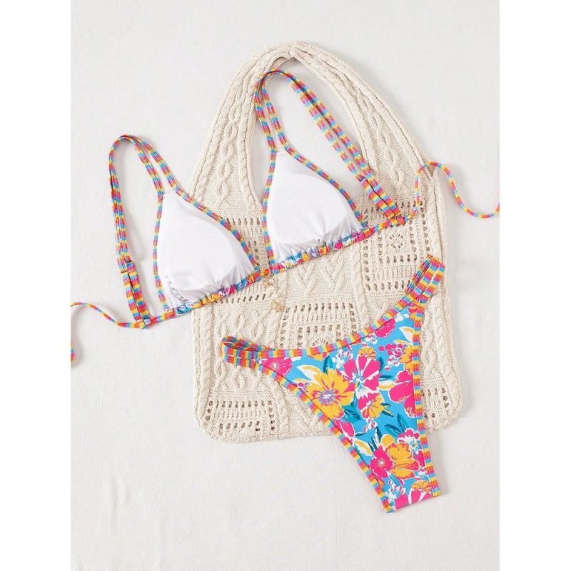 Costum de baie damă 2 piese ajustabil Multicolor – FITINT 366 - imagine 2