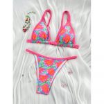 Costum de baie damă 2 Piese Roz – FITINT 152 - imagine 2