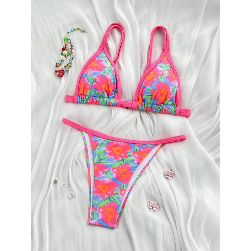 Costum de baie damă 2 Piese Roz – FITINT 152 - imagine 2