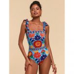Costum de baie damă întreg Albastru – FITINT 350