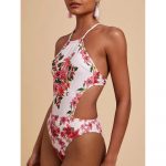 Costum de baie damă întreg cu spatele gol Multicolor – FITINT 039 - imagine 6