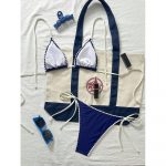 Costum de baie damă push up 2 piese ajustabil Albastru – FITINT 201 - imagine 2