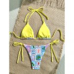Costum de baie damă push up 2 piese ajustabil Multicolor – FITINT 111 - imagine 2