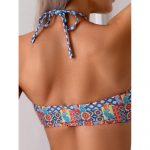 Costum de baie damă push up 2 piese ajustabil Multicolor – FITINT 478 - imagine 4