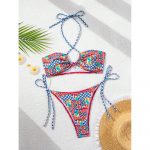 Costum de baie damă push up 2 piese ajustabil Multicolor – FITINT 478 - imagine 7