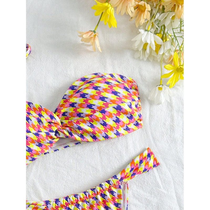 Costum de baie damă tip bandeau Multicolor – FITINT 021 - imagine 4