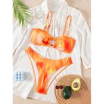 Costum de baie damă tip bandeau Portocaliu – FITINT 155 - imagine 5